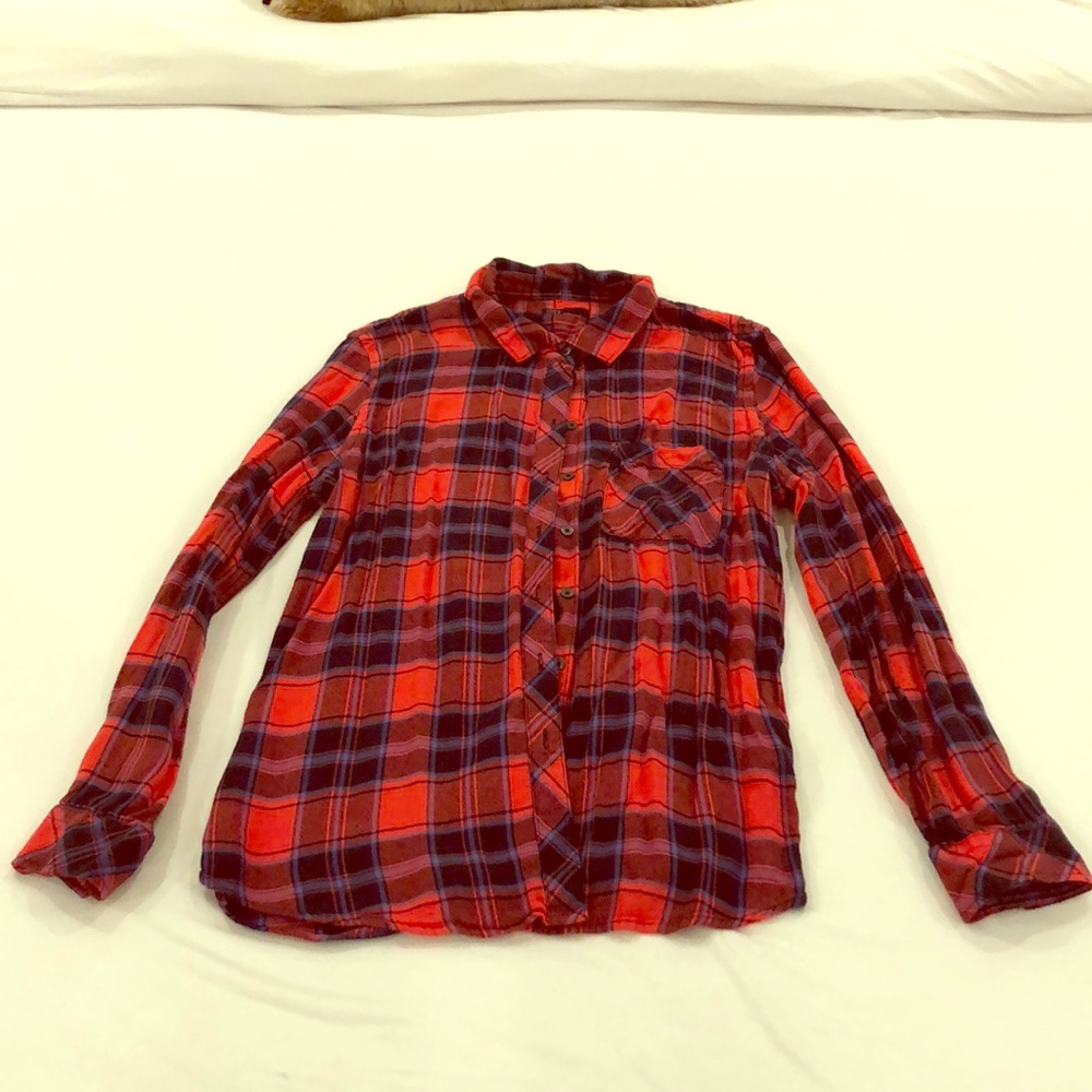 Gap size large flannel